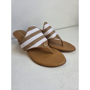 Eric Javits Sandals‎ Womens 9M Woven Open Toe Leather Designer Slides